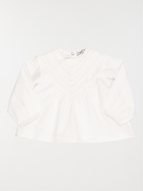Blouse blanche fille (3-36M)