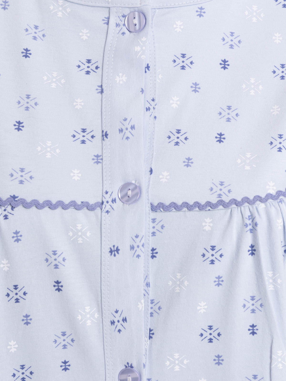 Chemise de nuit boutonné imprimé femme