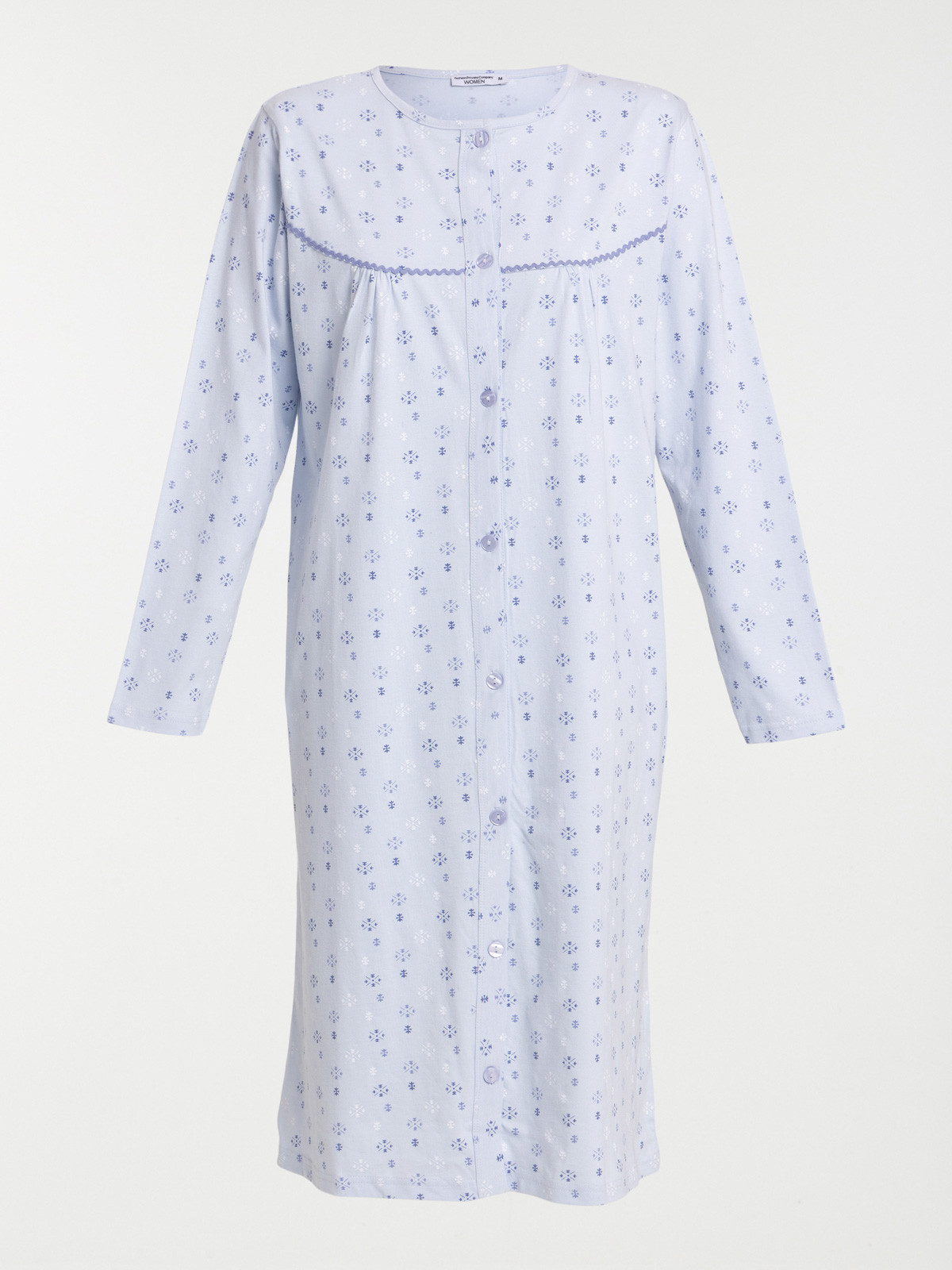Chemise de nuit boutonné imprimé femme