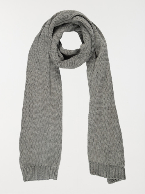Echarpe gris chiné femme