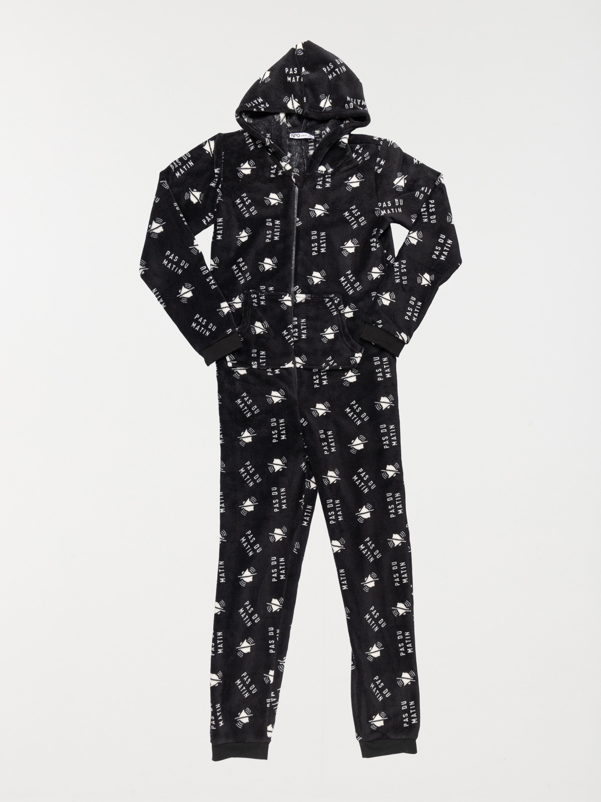 Pyjama noir imprimé garçon (XXS-M)