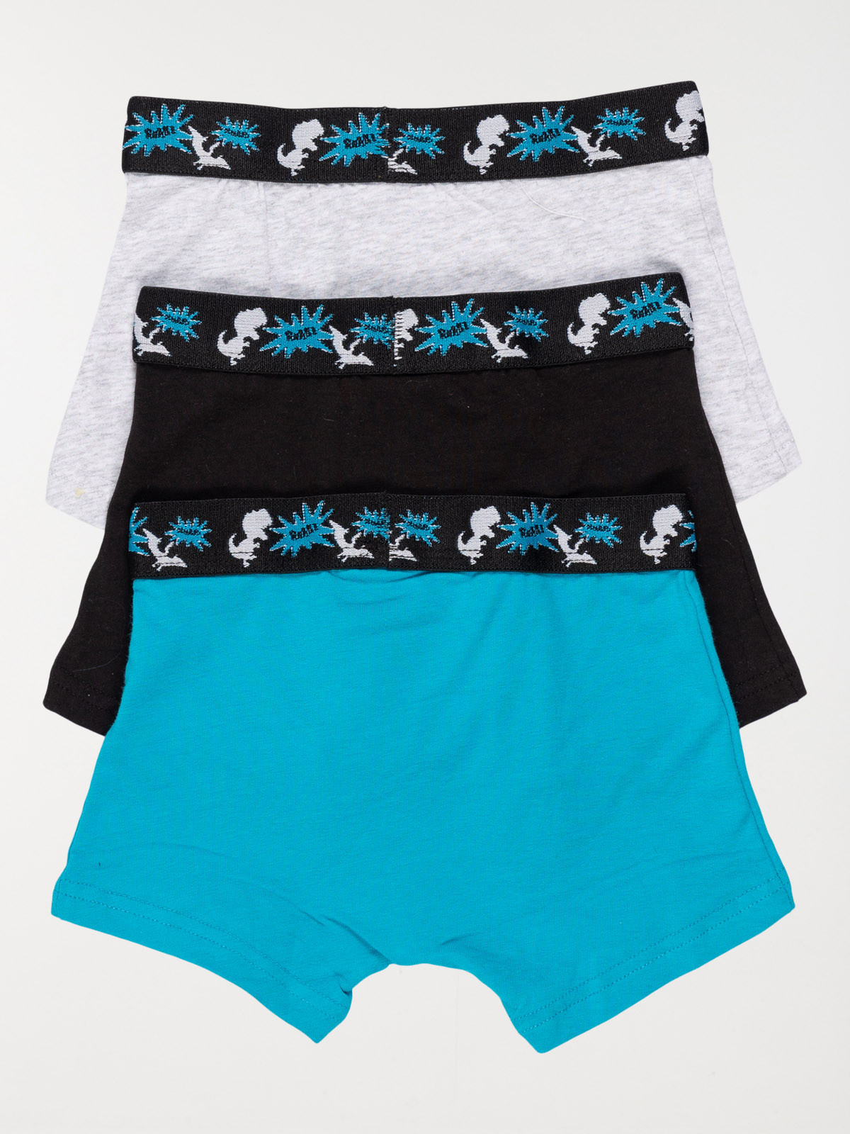 Lot de 3 boxers dinosaures garçon Lot de 3 boxers dinosaures garçon