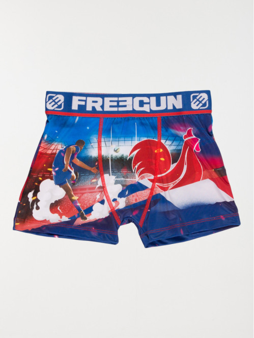 Shorty FREEGUN imprimé rugby garçon