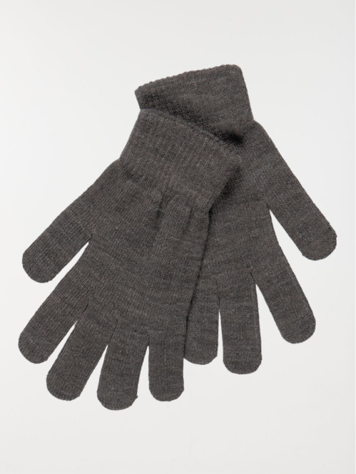 Gants magiques anthracite chiné homme