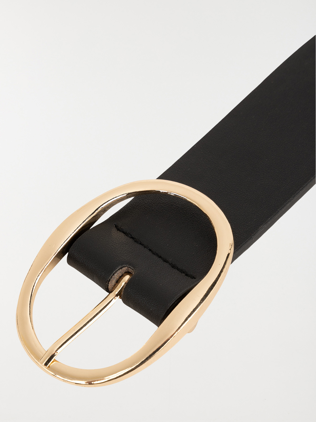 Ceinture noire boucle dorée femme Ceinture noire boucle dorée femme