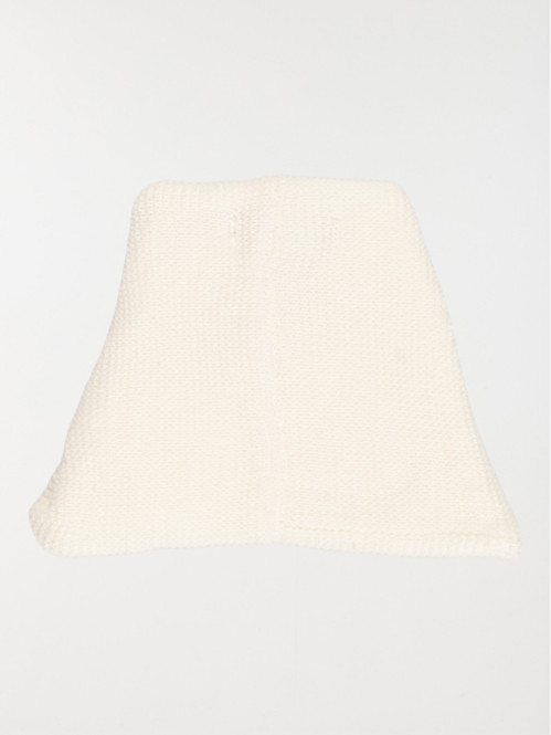 Snood tricot écru fille