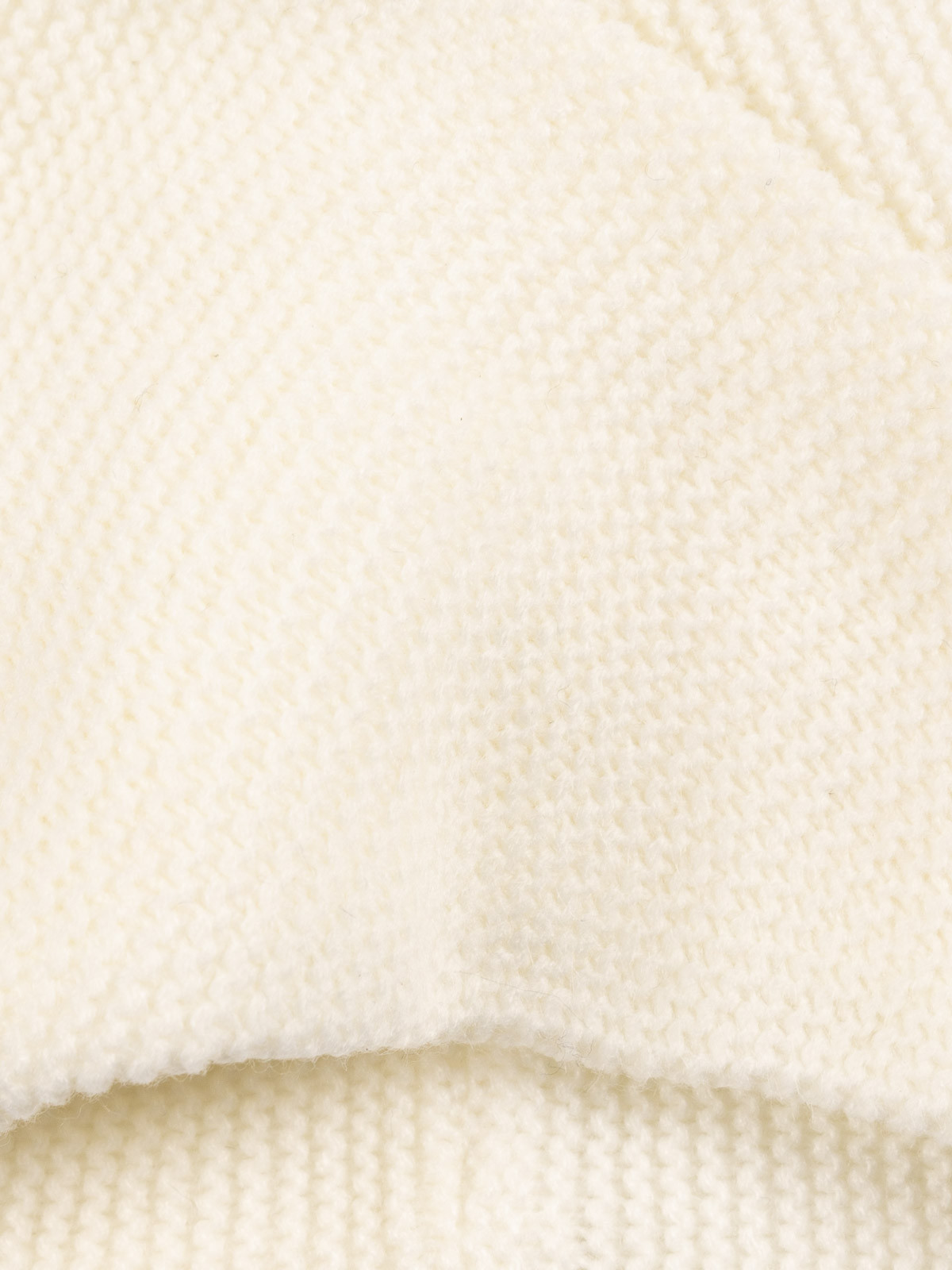 Snood tricot écru fille