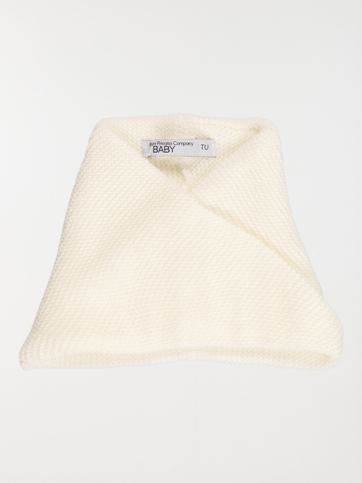 Snood tricot écru fille