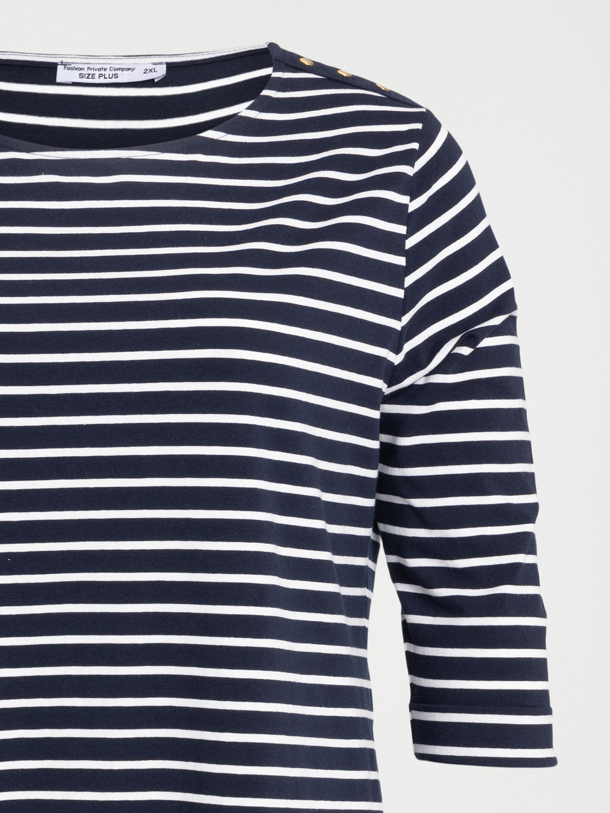 Tee-shirt rayé grande taille femme