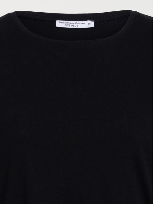 T-shirt noir grande taille...