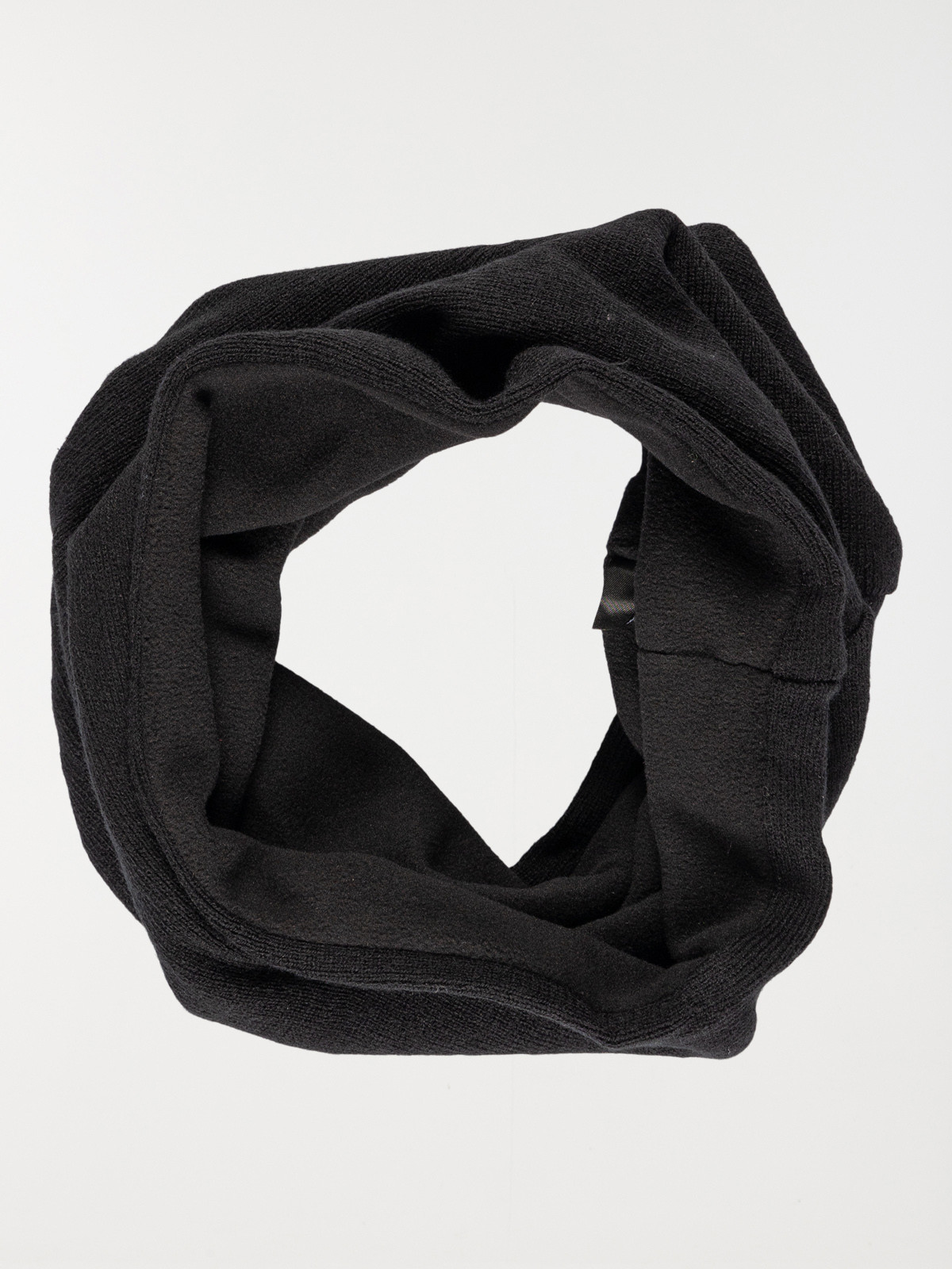 Snood noir intérieur polaire femme
