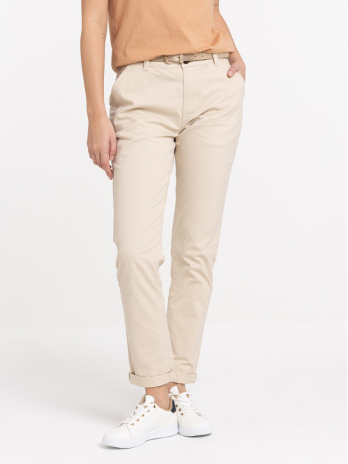 Pantalon chino mastic femme