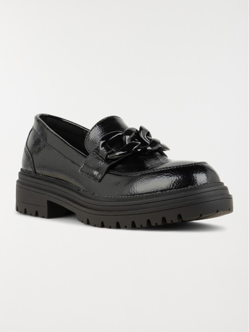 Mocassin noir talon femme (36-41) Mocassin noir talon femme (36-41)