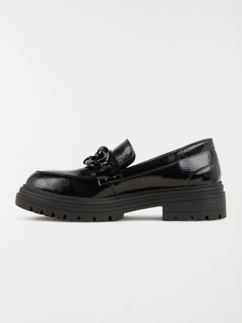 Mocassin noir talon femme (36-41) Mocassin noir talon femme (36-41)