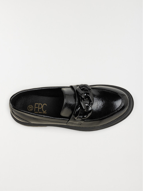 Mocassin noir talon femme (36-41) Mocassin noir talon femme (36-41)