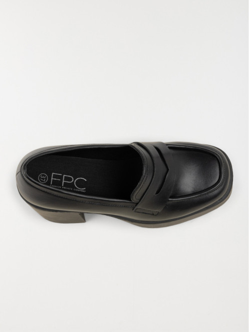 Mocassin noir plateforme...