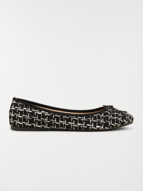 Ballerines noires motifs femme (36-41)