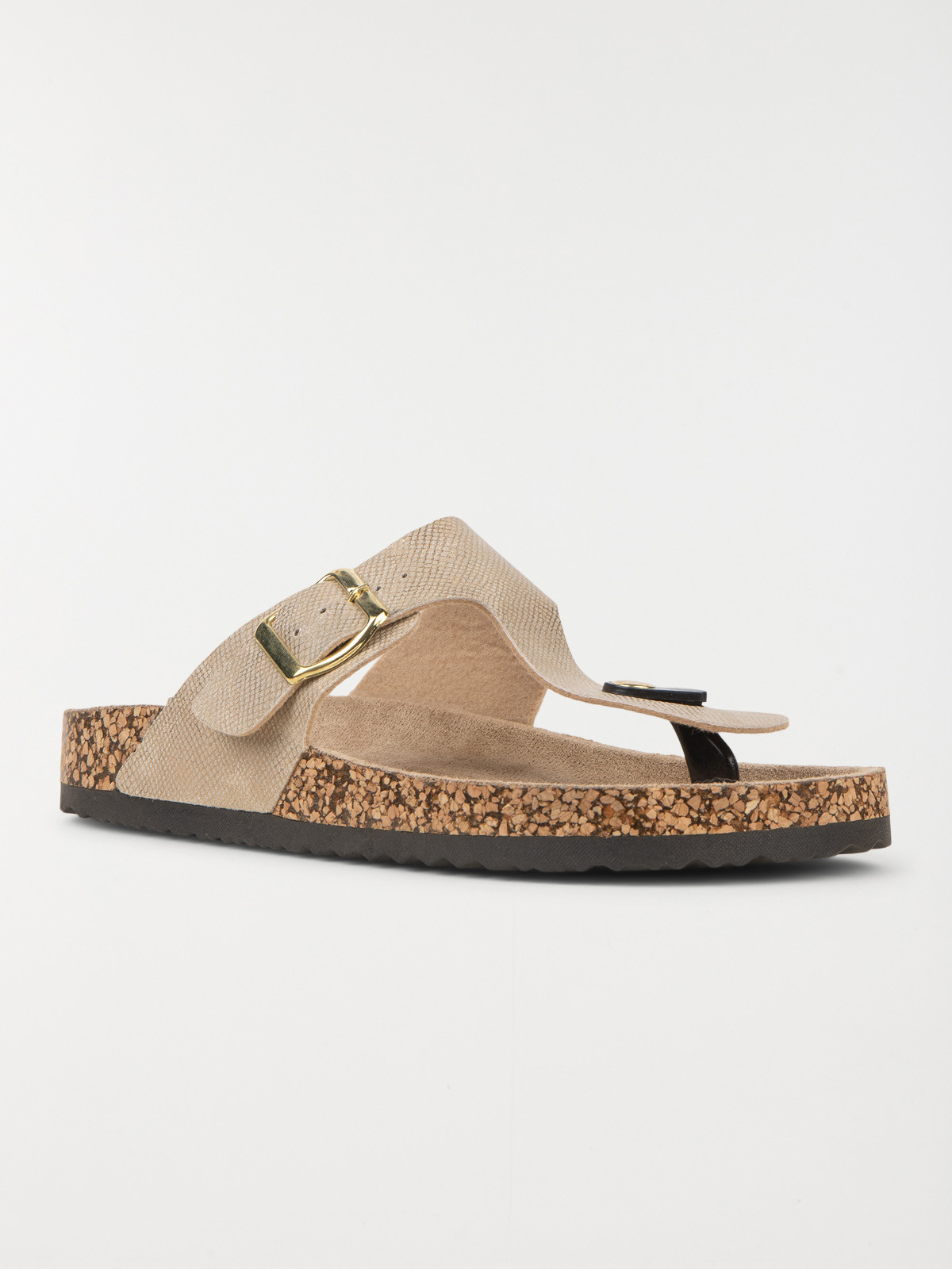 Mule entredoigt coloris or femme (36-41)