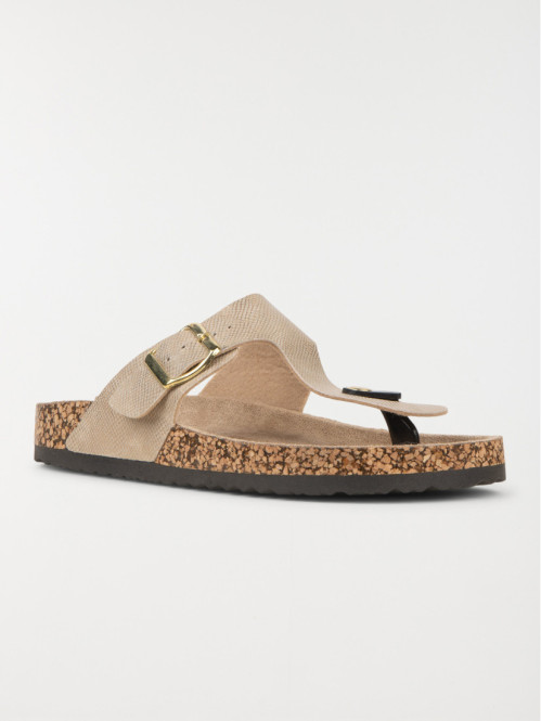 Mule entredoigt coloris or femme (36-41)