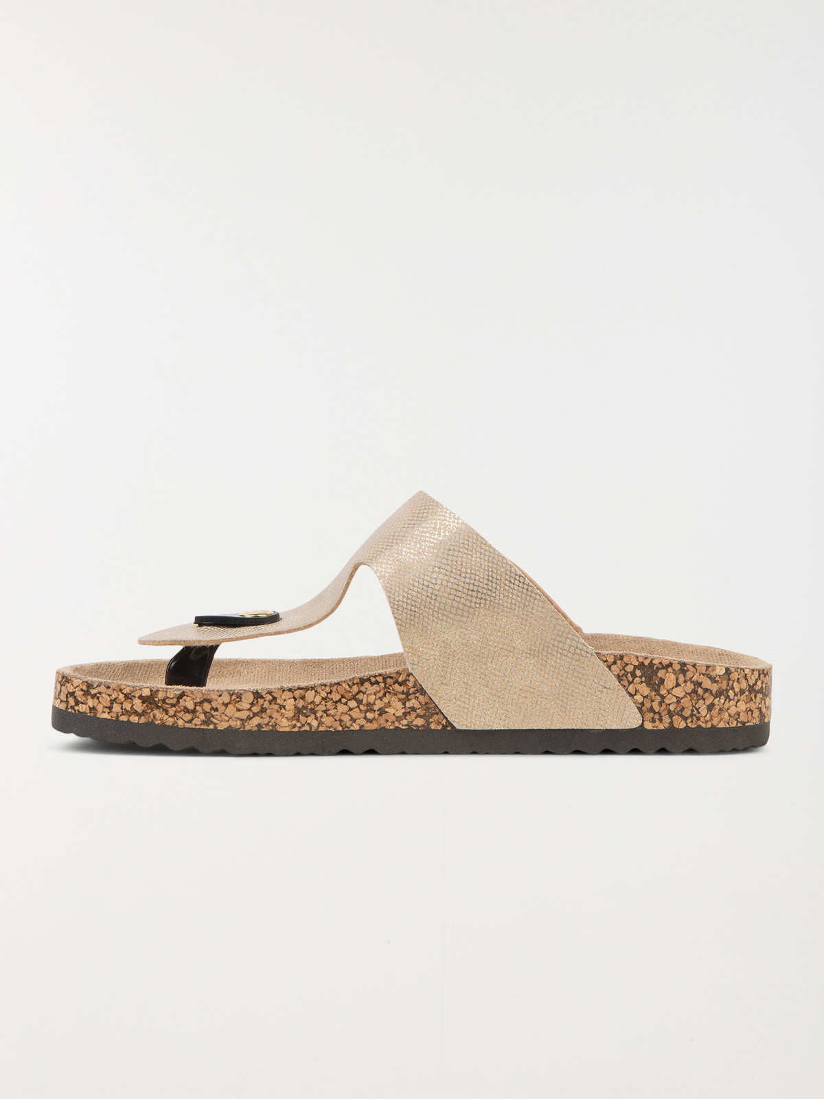 Mule entredoigt coloris or femme (36-41)