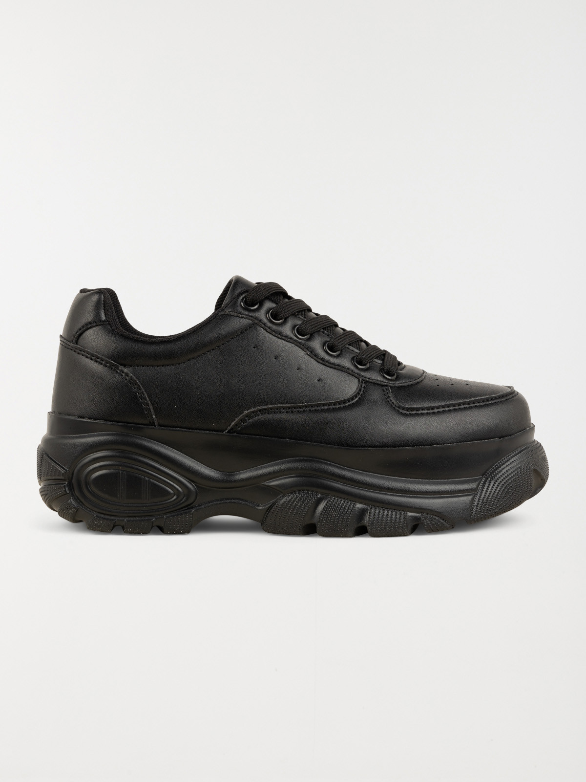 Baskets plateformes noires femme (36-41)