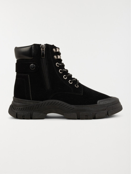 Chaussures montantes noir femme (36-41)