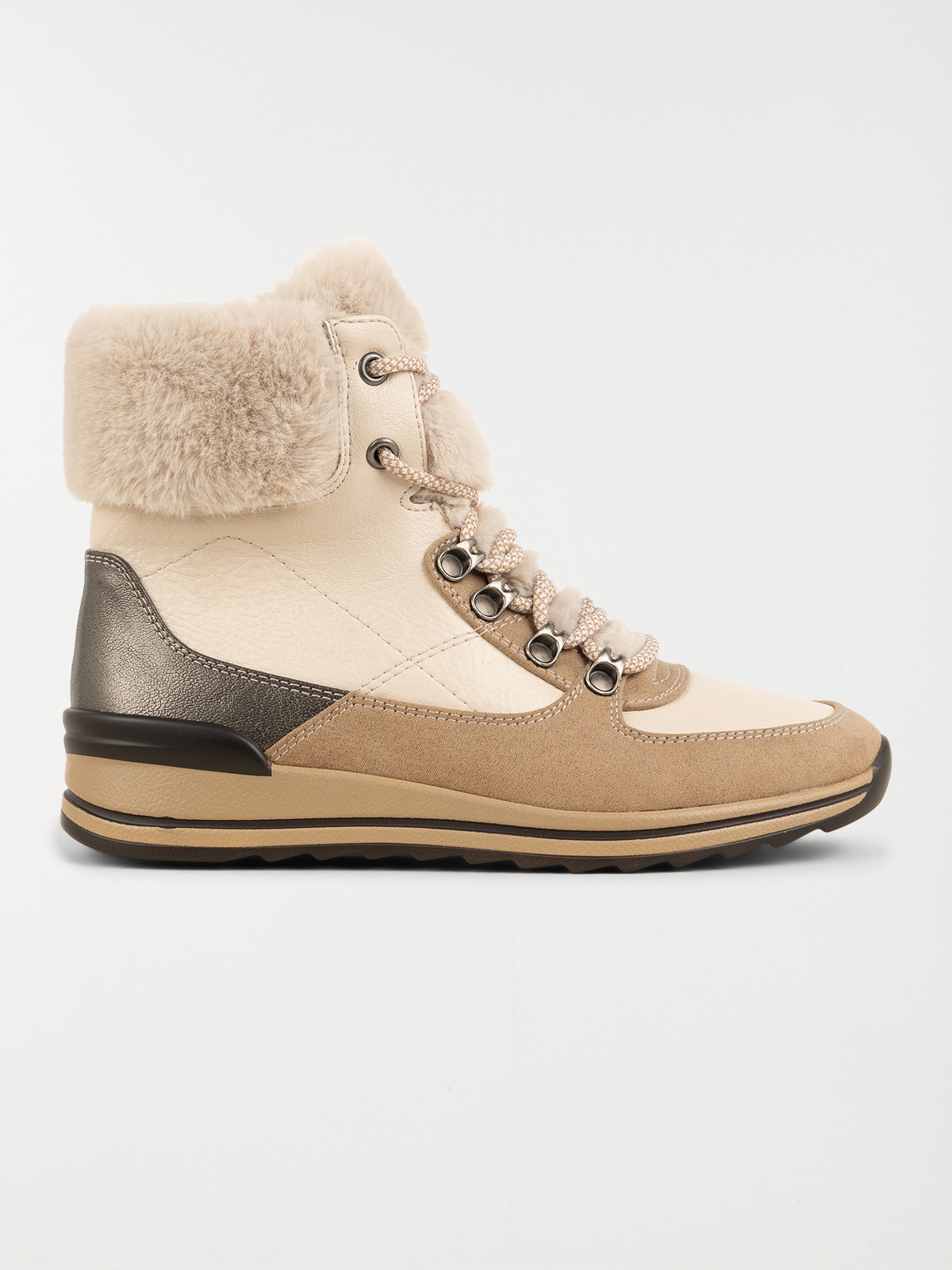 Chaussure montante taupe femme (36-41)