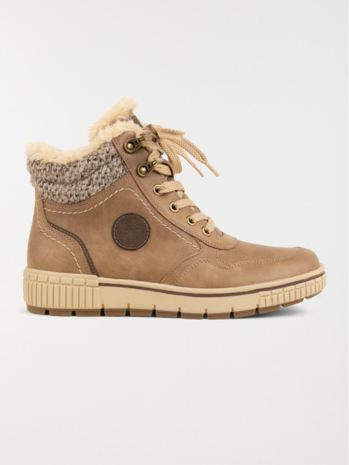 Chaussure montante taupe femme (36-41)