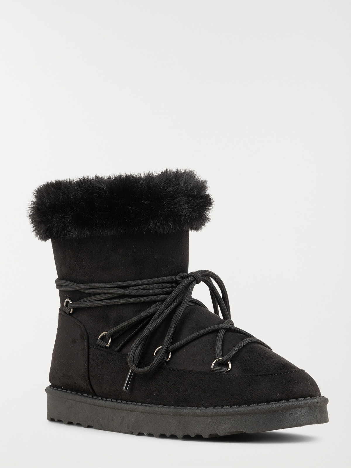 Bottine plate col fourré femme (36-41)