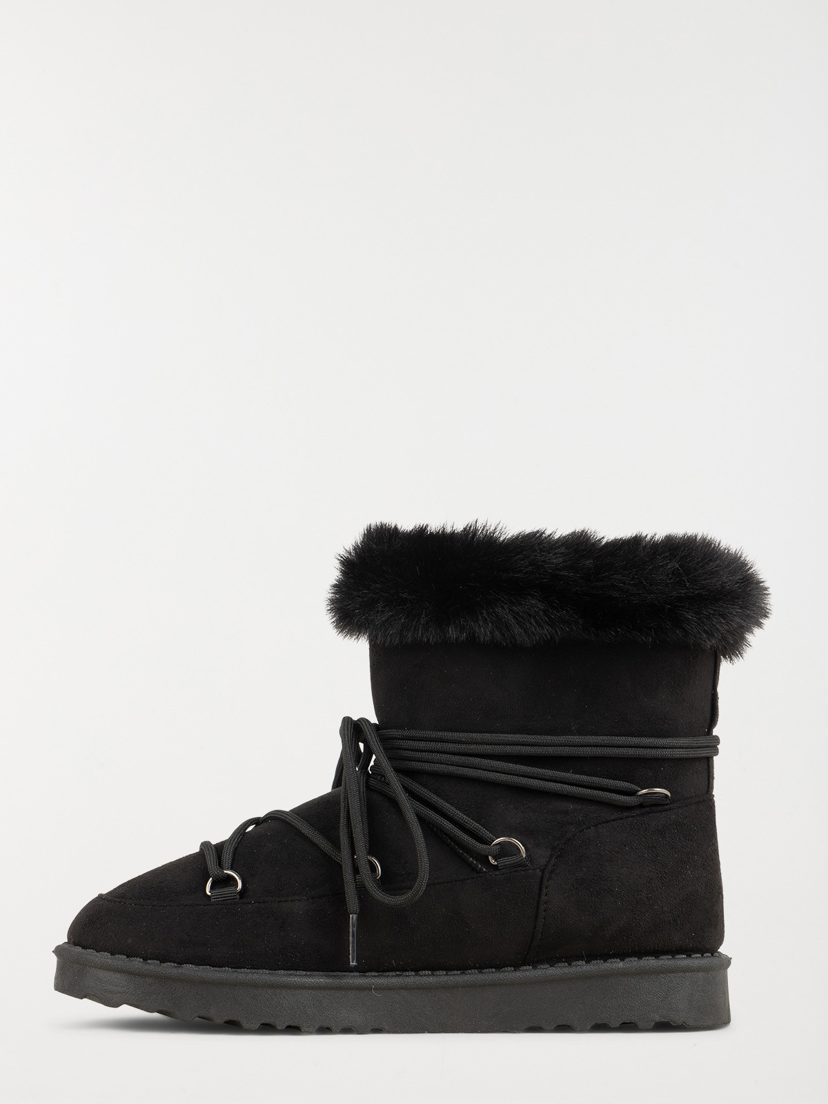 Bottine plate col fourré femme (36-41)