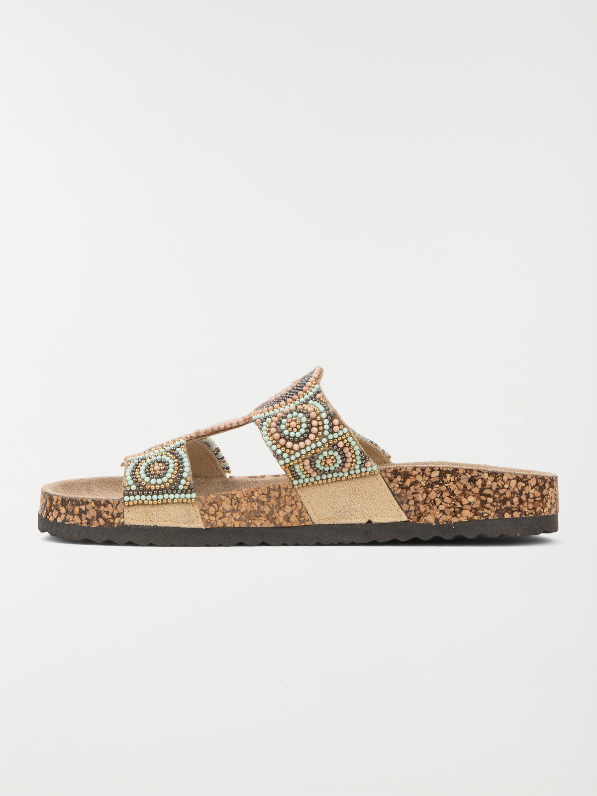 Mule confort perles beige femme (36-41) Mule confort perles beige femme (36-41)