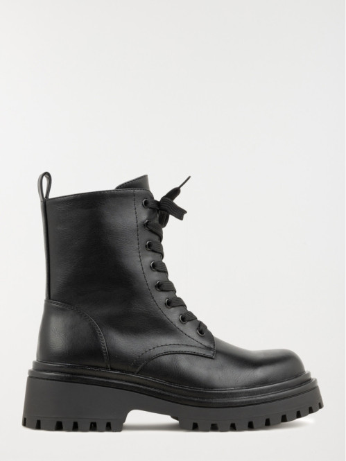 Bottines noires à lacet femme (36-41)