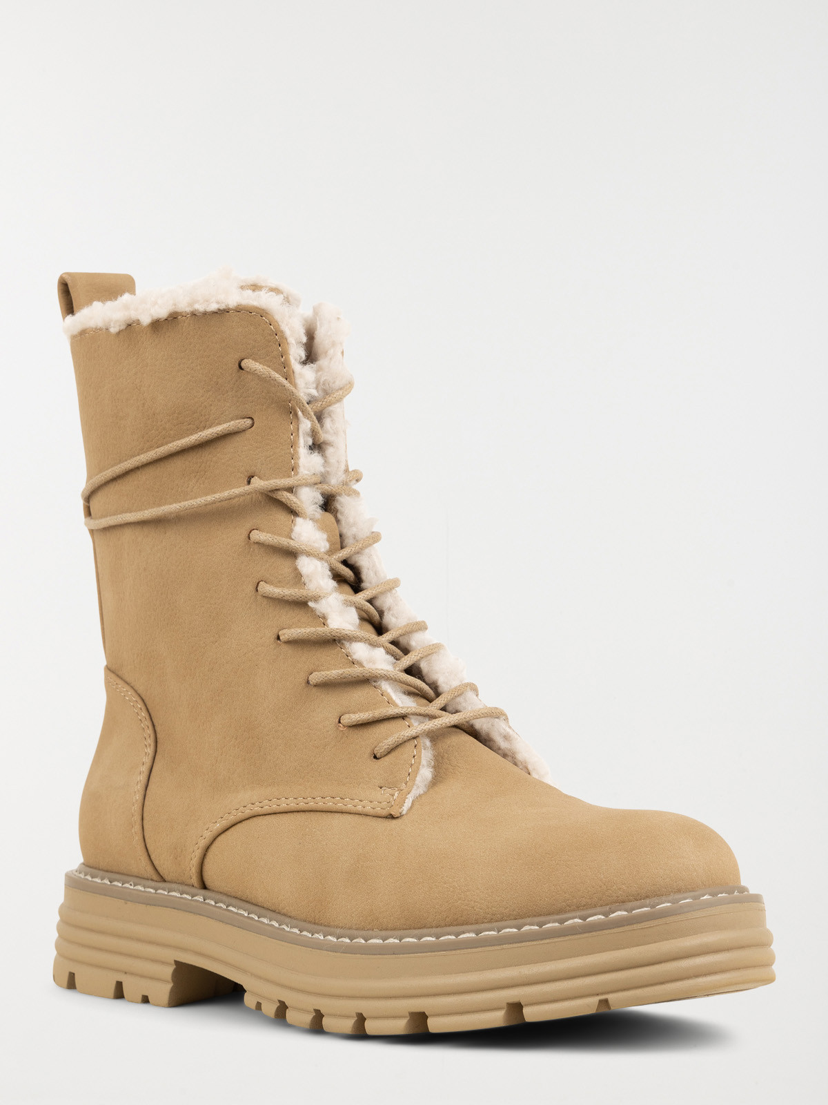 Bottines à lacets camel femme (36-41) Bottines à lacets camel femme (36-41)