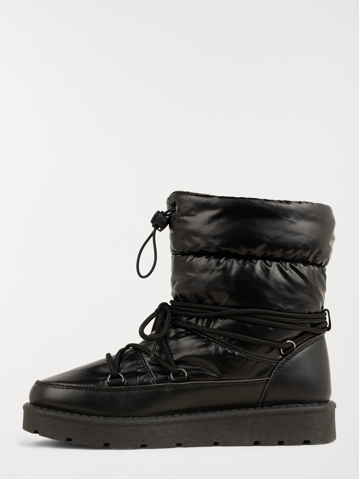 Boots lacets noires femme (36-41)