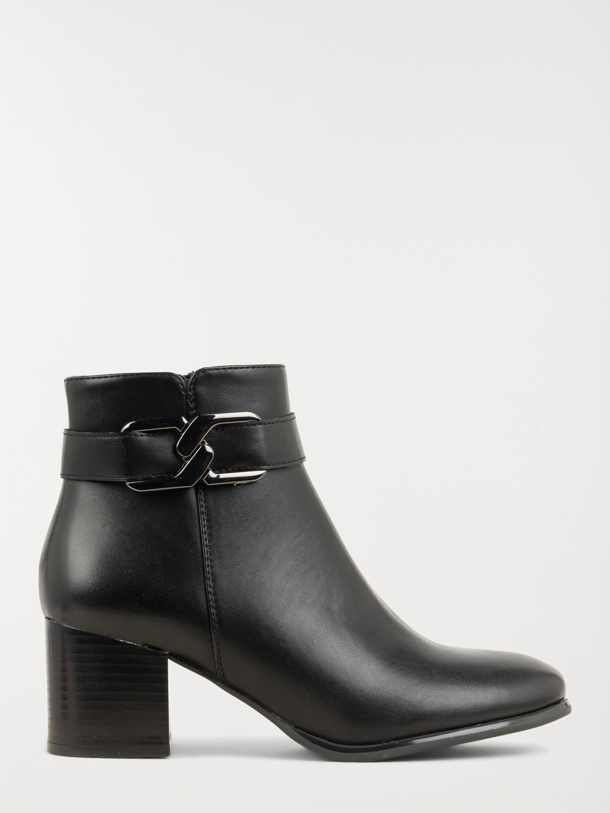 Bottine bride dorée femme noir (36-41)