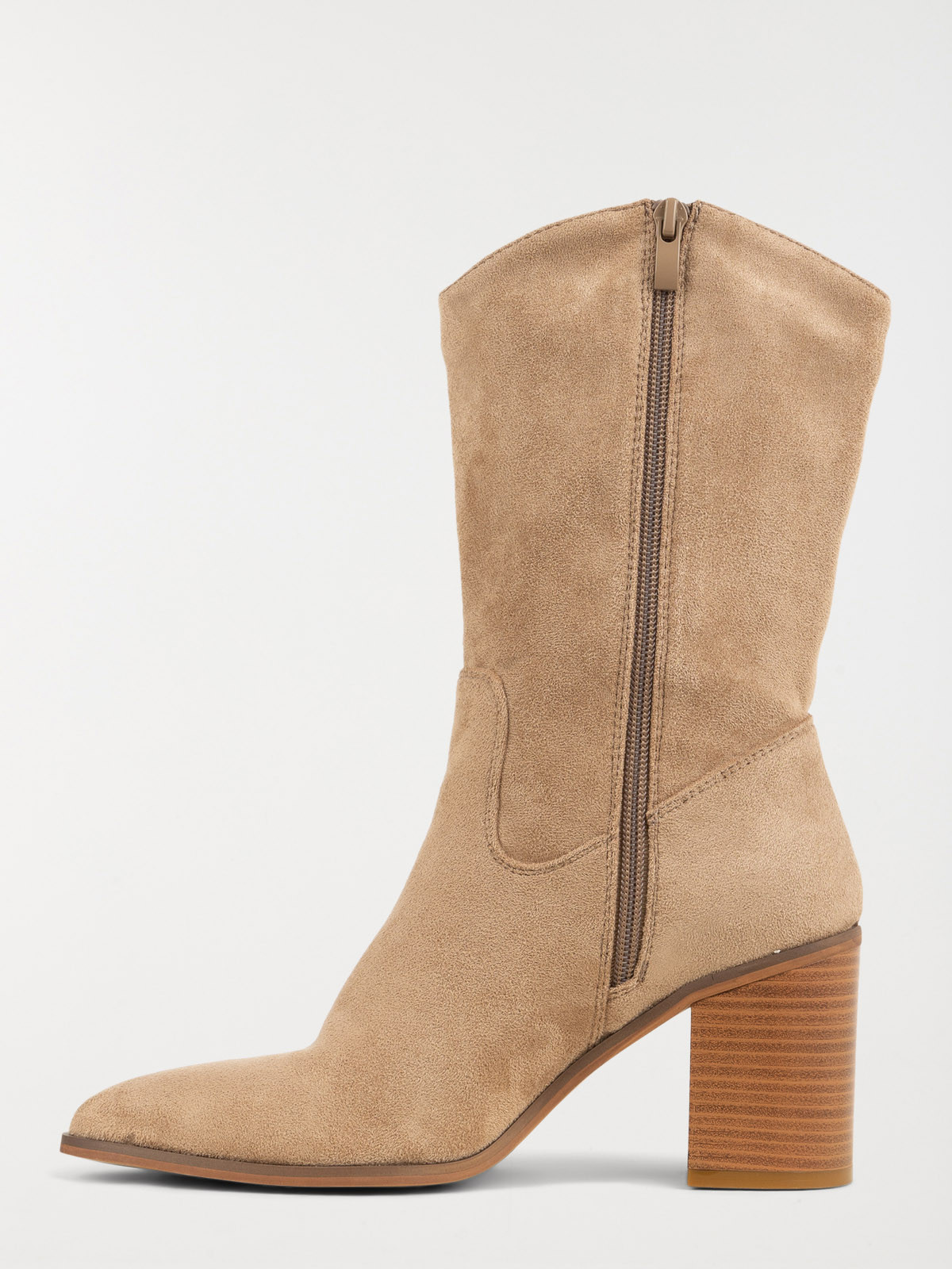 Bottine à talon taupe femme (36-41)