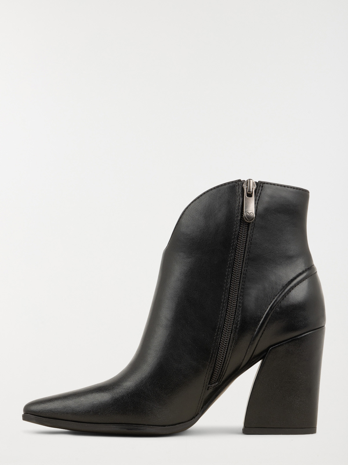 Bottines noires zippées femme (36-41)