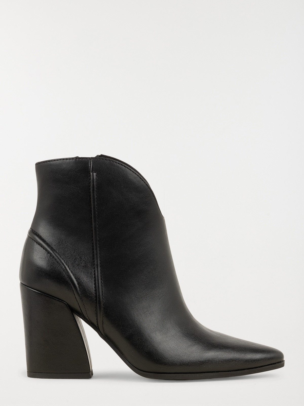 Bottines noires zippées femme (36-41)