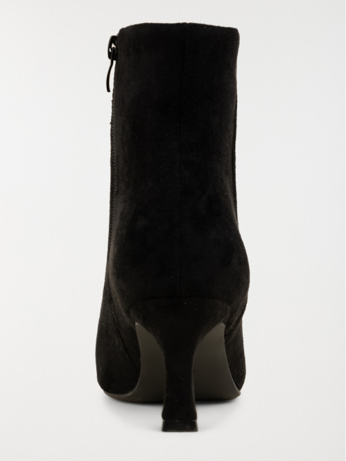 Bottine à talon suédine...