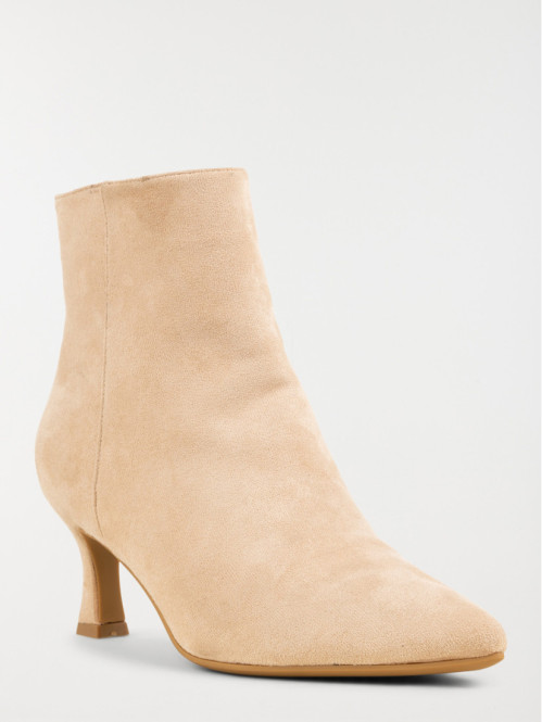 Bottines à talons beiges femme (36-41)