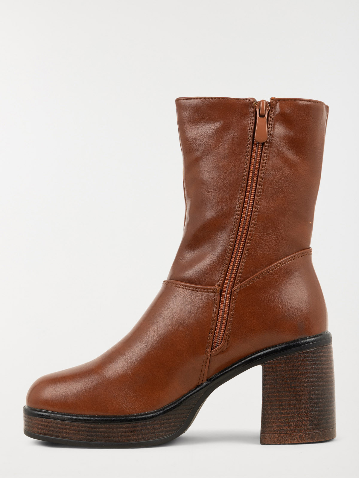 Bottines femme à talons marrons (36-41) Bottines femme à talons marrons (36-41)