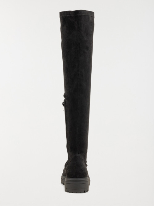 Bottes noires plates femme...