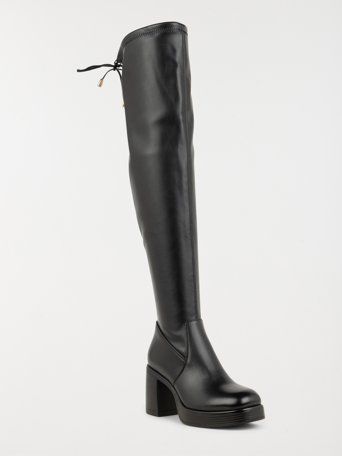 Cuissardes noires à talon femme (36-41)