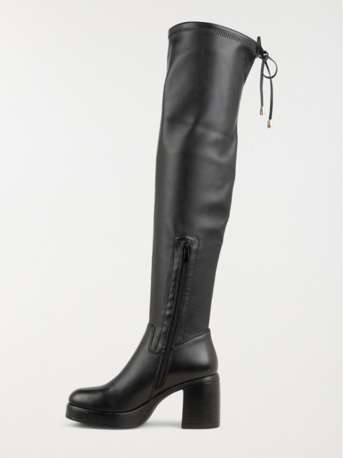 Cuissardes noires à talon...