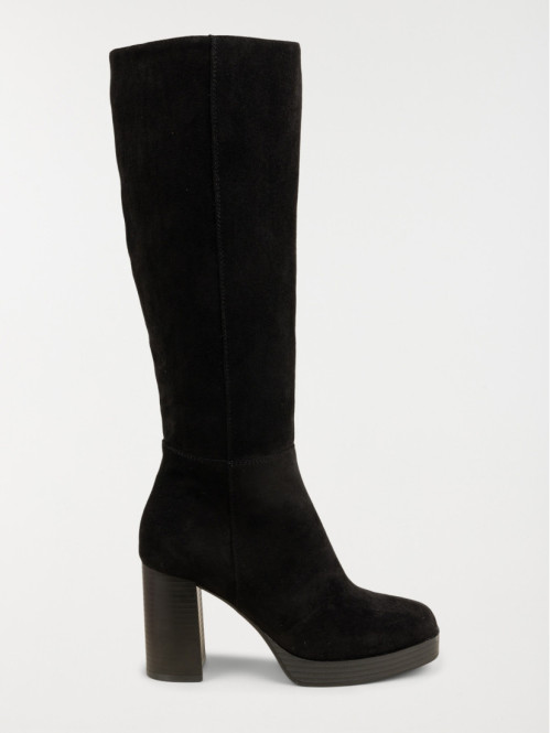 Bottes noires à talon femme (36-41)