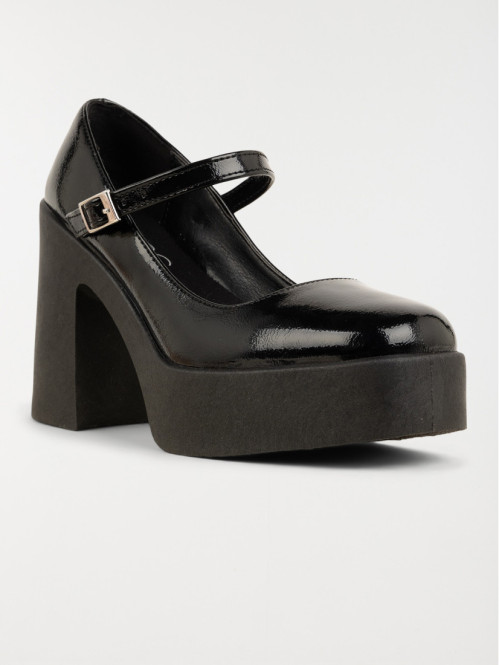 Escarpin plateforme noir...