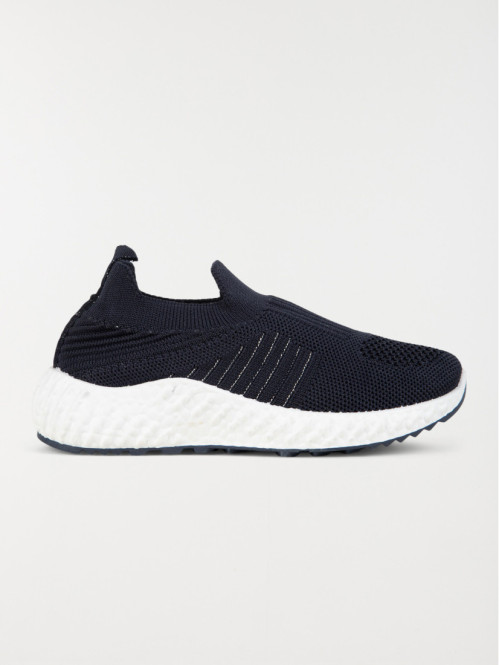 Baskets chaussettes navy fille (31-35)