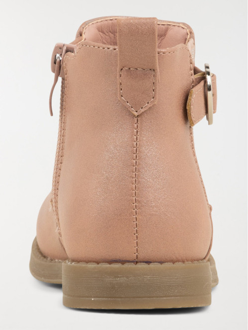 Bottine rose bride fille...