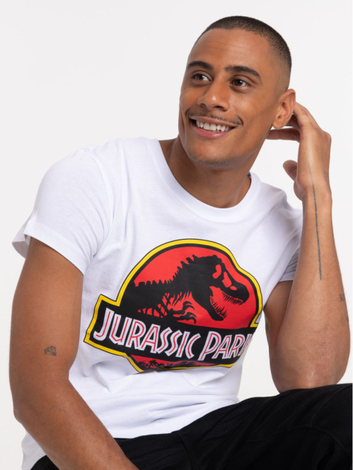 T-shirt blanc Jurassic Park homme T-shirt blanc Jurassic Park homme