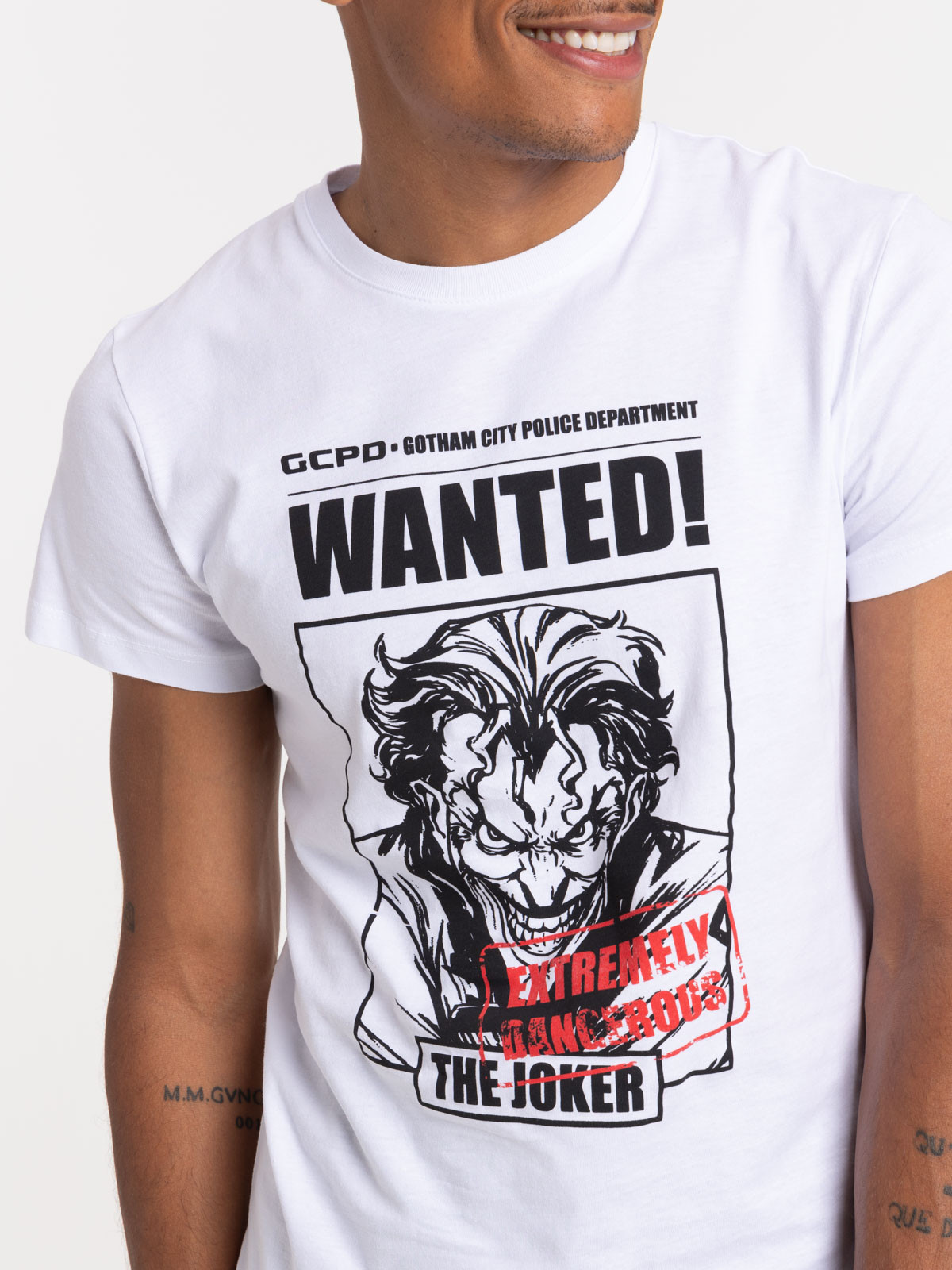 T-shirt blanc Joker homme T-shirt blanc Joker homme